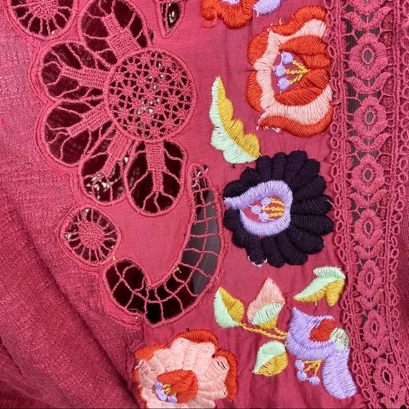 ✖️SOLD✖️•FREE PEOPLE• Serafina Embroidered Blouse - Picture 7 of 14